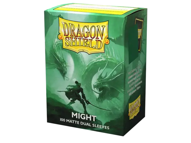 Dragon Shield Might Matte Dual Sleeves (100 Standard Size Sleeves)