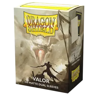 Dragon Shield Valor Matte Dual Sleeves (100 Standard Size Sleeves)