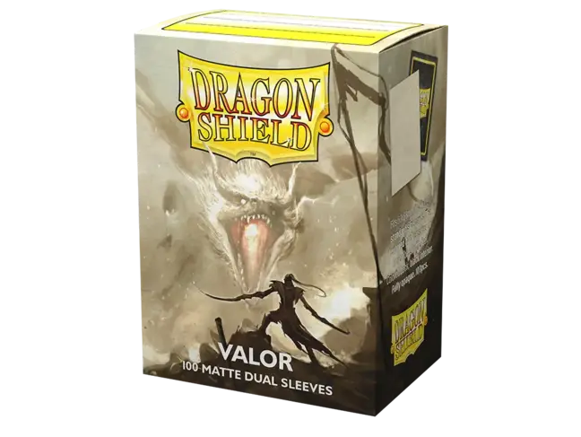 Dragon Shield Valor Matte Dual Sleeves (100 Standard Size Sleeves)