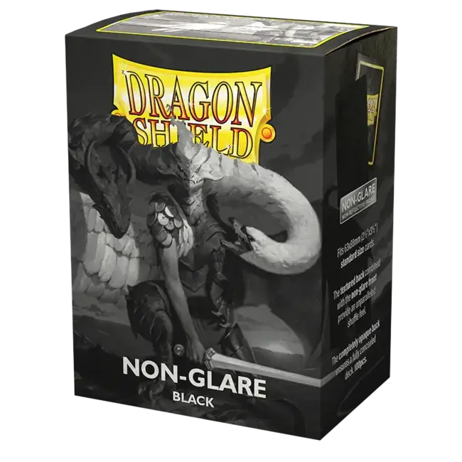 Dragon Shield Dragon Shield: Black Matte Non-Glare Sleeves (100 Standard Size Sleeves)