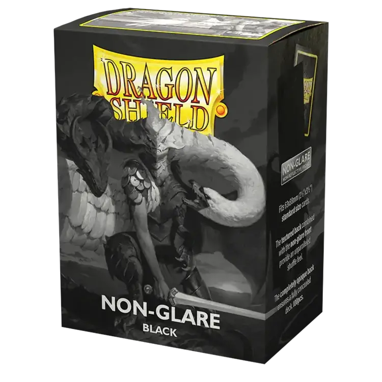 Dragon Shield Dragon Shield: Black Matte Non-Glare Sleeves (100 Standard Size Sleeves)