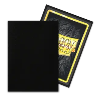 Dragon Shield Black Matte Non-Glare Sleeves (100 Standard Size Sleeves)