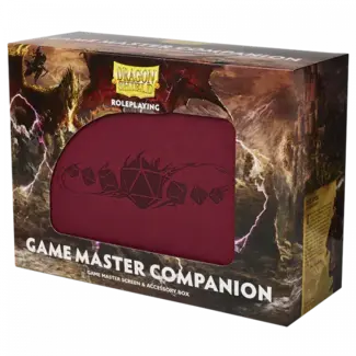 Dragon Shield Game Master Companion: Game Master Screen & Accessory Box - Blood Red