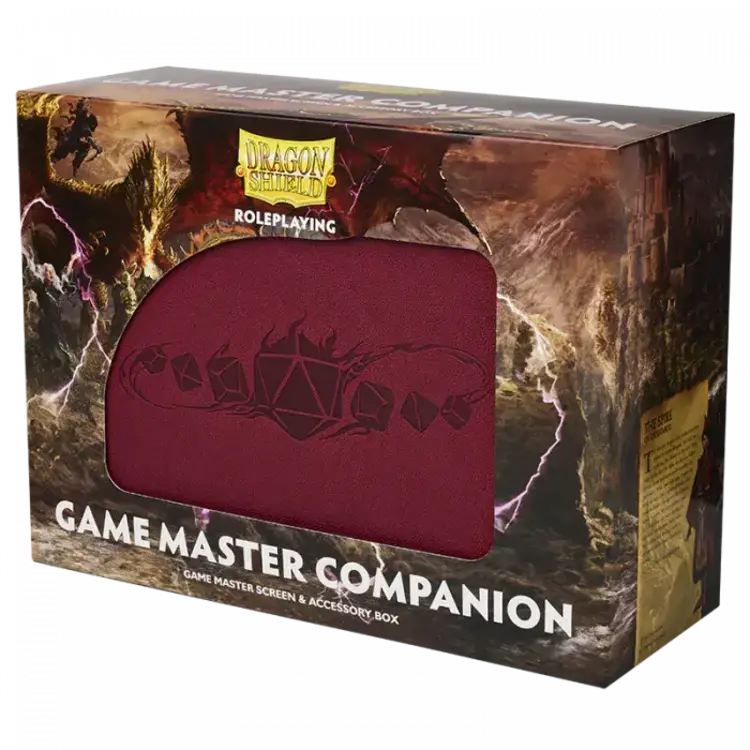 Dragon Shield Dragon Shield: Game Master Companion: Game Master Screen & Accessory Box - Blood Red