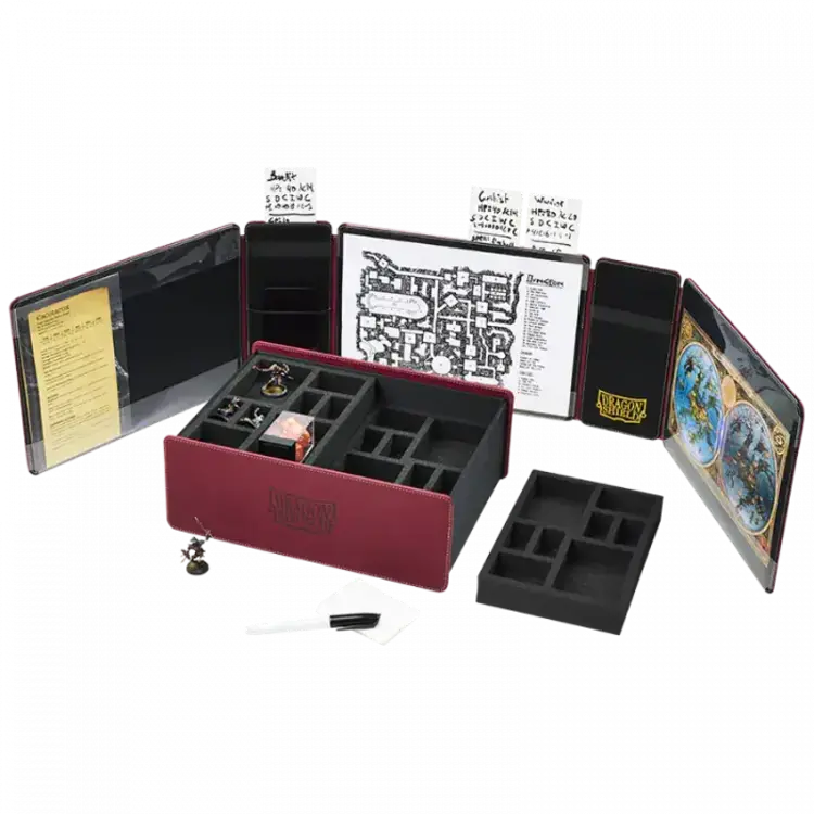 Dragon Shield Dragon Shield: Game Master Companion: Game Master Screen & Accessory Box - Blood Red
