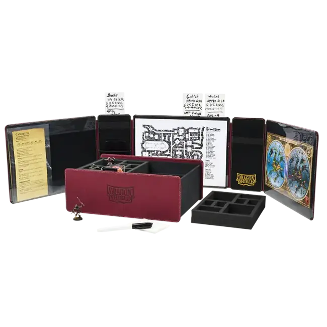 Dragon Shield Dragon Shield: Game Master Companion: Game Master Screen & Accessory Box - Blood Red