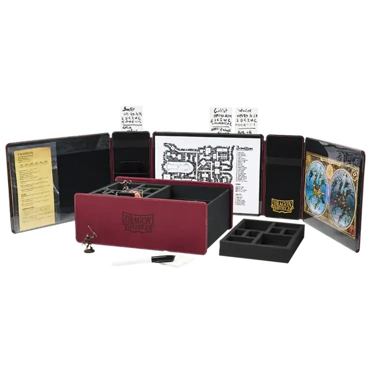 Dragon Shield Dragon Shield: Game Master Companion: Game Master Screen & Accessory Box - Blood Red