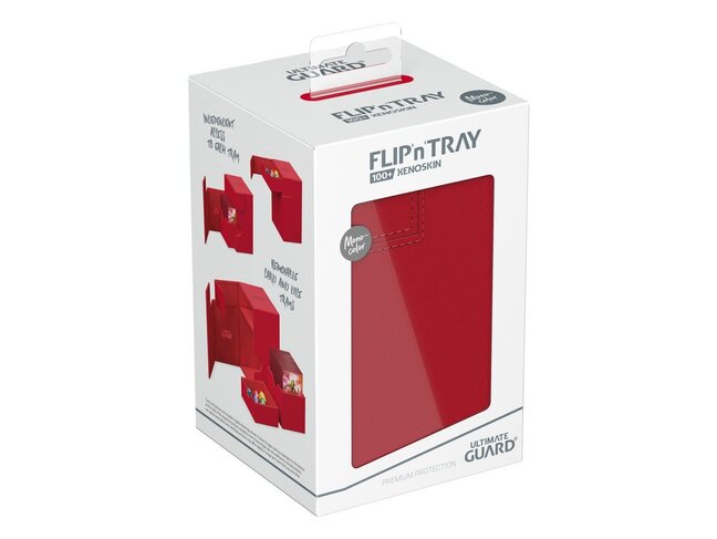 Ultimate Guard Flip'n'Tray 100+ Monocolor Red
