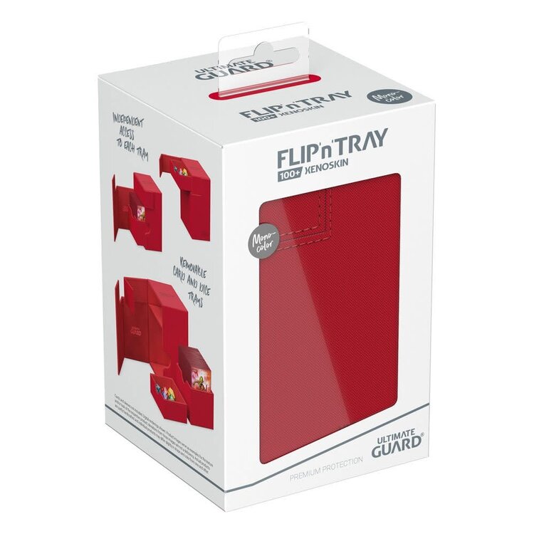 Ultimate Guard Ultimate Guard: Flip'n'Tray 100+ Monocolor Red