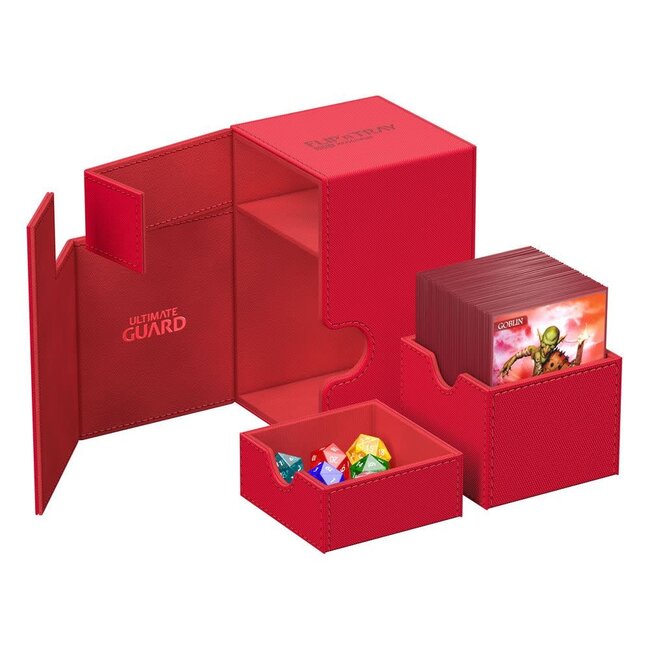Ultimate Guard Ultimate Guard: Flip'n'Tray 100+ Monocolor Red