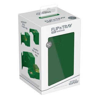 Ultimate Guard Flip'n'Tray 100+ Monocolor Green
