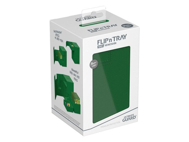 Ultimate Guard Flip'n'Tray 100+ Monocolor Green