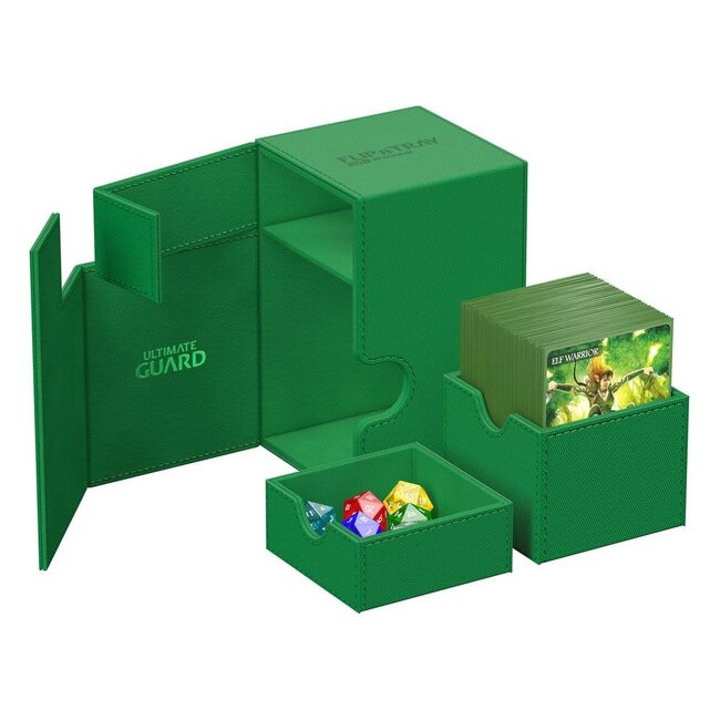 Ultimate Guard Ultimate Guard: Flip'n'Tray 100+ Monocolor Green
