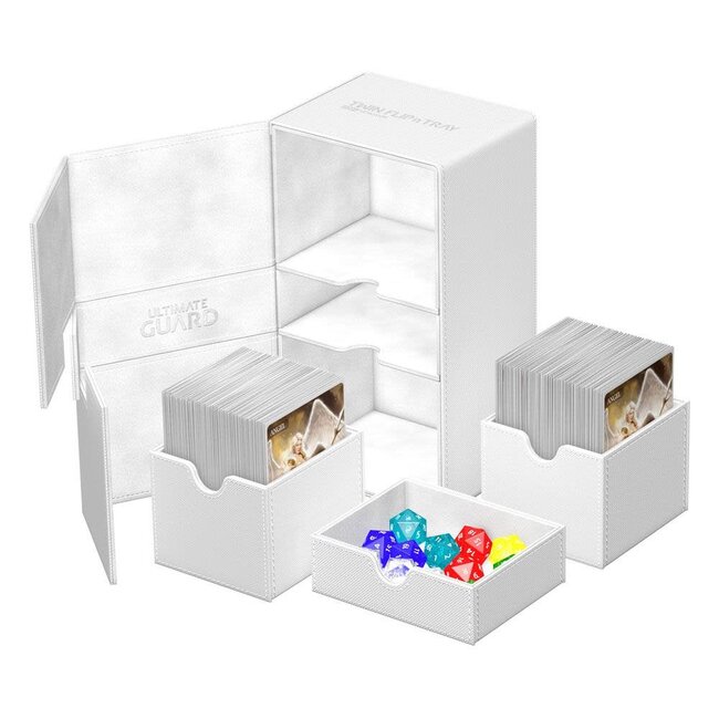 Ultimate Guard Ultimate Guard: Twin Flip'n'Tray 200+ Monocolor White