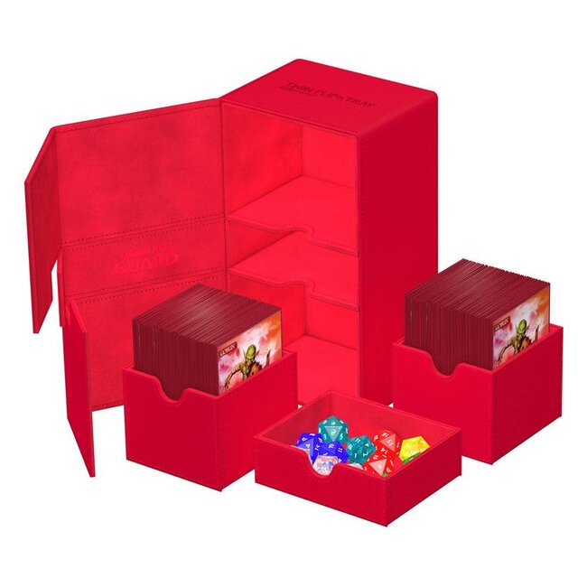 Ultimate Guard Ultimate Guard: Twin Flip'n'Tray 200+ Monocolor Red