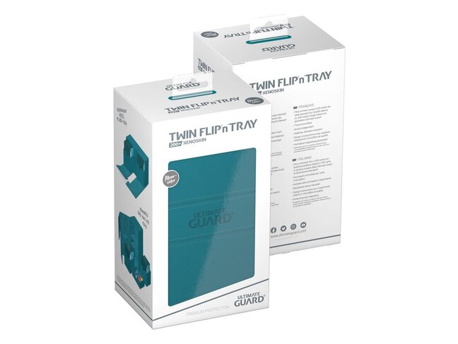 Ultimate Guard Twin Flip'n'Tray 200+ Monocolor Petrol