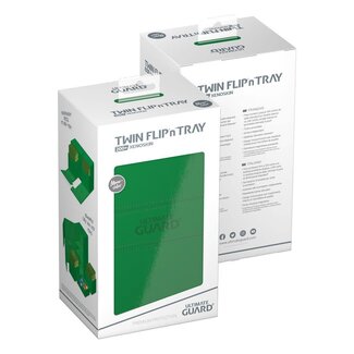 Ultimate Guard Twin Flip'n'Tray 200+ Monocolor Green