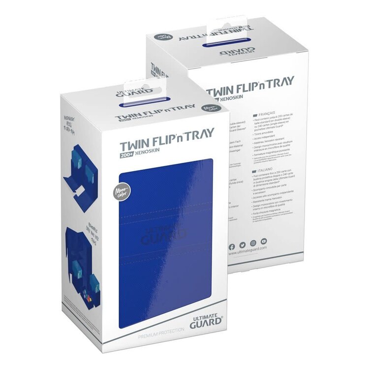 Ultimate Guard Ultimate Guard: Twin Flip'n'Tray 200+ Monocolor Blue