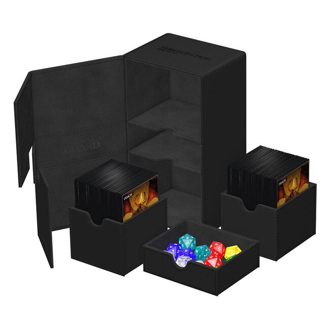Ultimate Guard Ultimate Guard: Twin Flip'n'Tray 200+ Monocolor Black