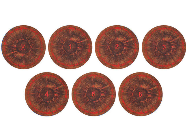 Gamemat Objective Markers: Warhammer 40000 - Brown