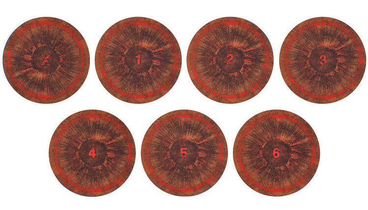 Gamemat Gamemat: Objective Markers: Warhammer 40000 - Brown