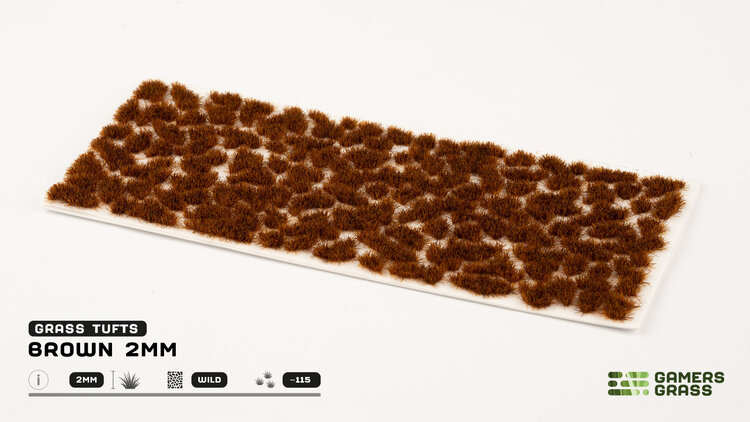 Gamers Grass GamersGrass: Tufts - Brown 2mm