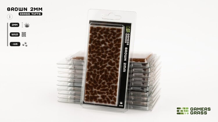 Gamers Grass GamersGrass: Tufts - Brown 2mm