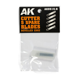 AK Interactive Cutter 5 Spare Blades Bevelled Edge