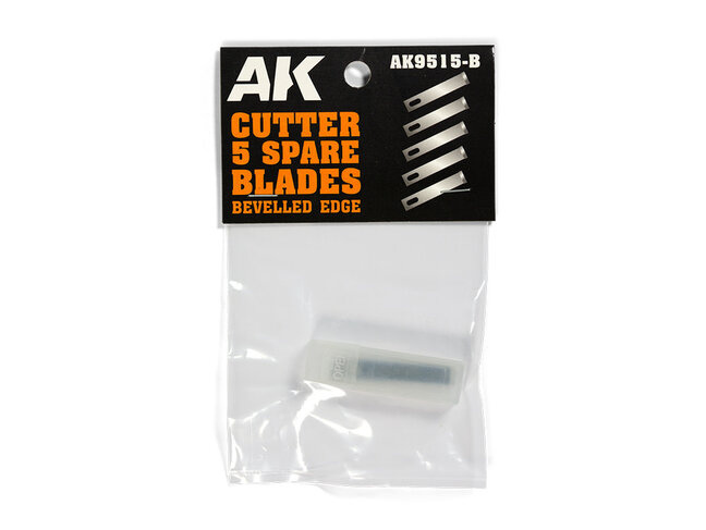 AK Interactive Cutter 5 Spare Blades Bevelled Edge