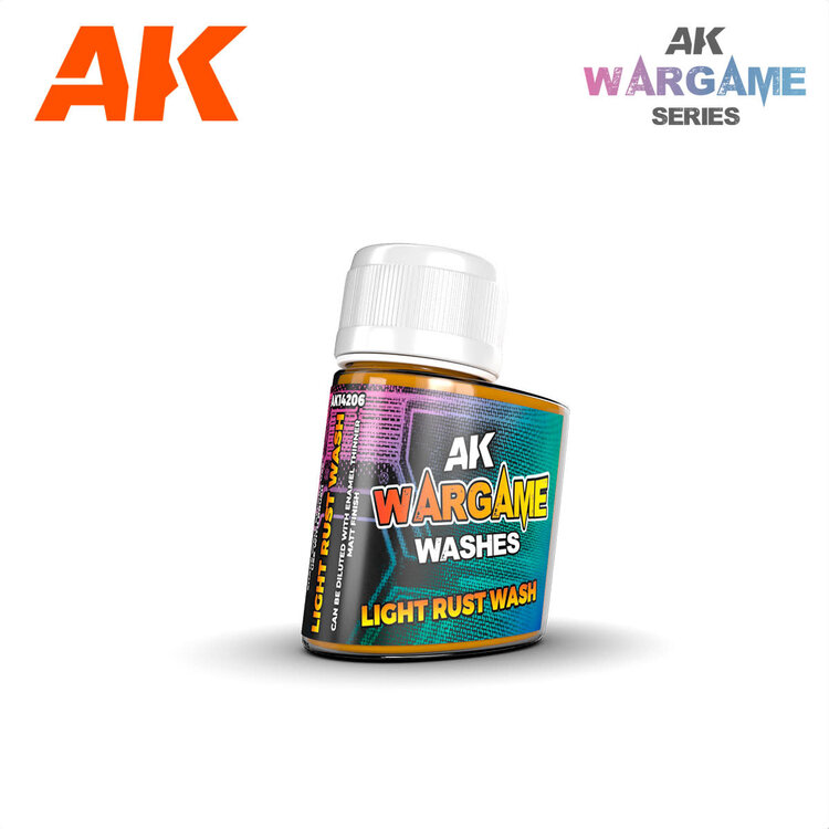 AK Interactive AK Interactive - Wargame: Light Rust Wash