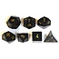 Würfelz Obsidian - 7 Die Stone Set