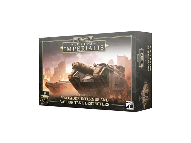 Games Workshop Warhammer Legions Imperialis: Malcador Infernus and Valdor Tank Destroyers