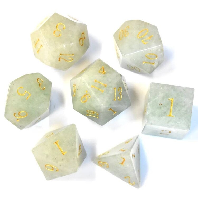 Würfelz Würfelz: Aventurine - 7 Die Stone Set