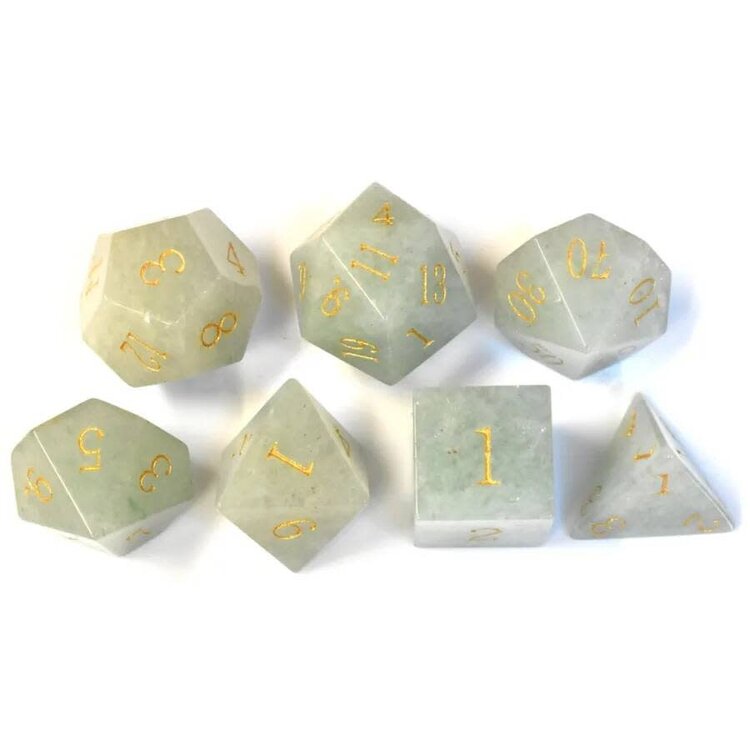 Würfelz Würfelz: Aventurine - 7 Die Stone Set
