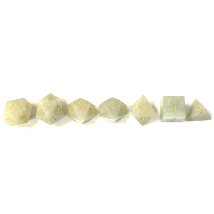 Würfelz Würfelz: Aventurine - 7 Die Stone Set