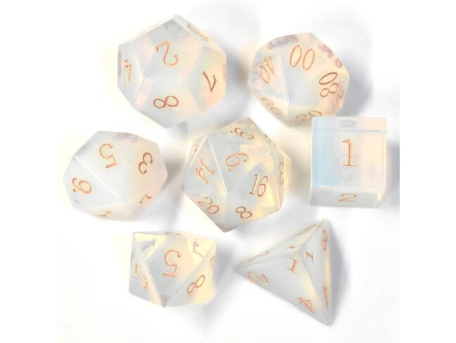 Würfelz Opal - 7 Die Stone Set