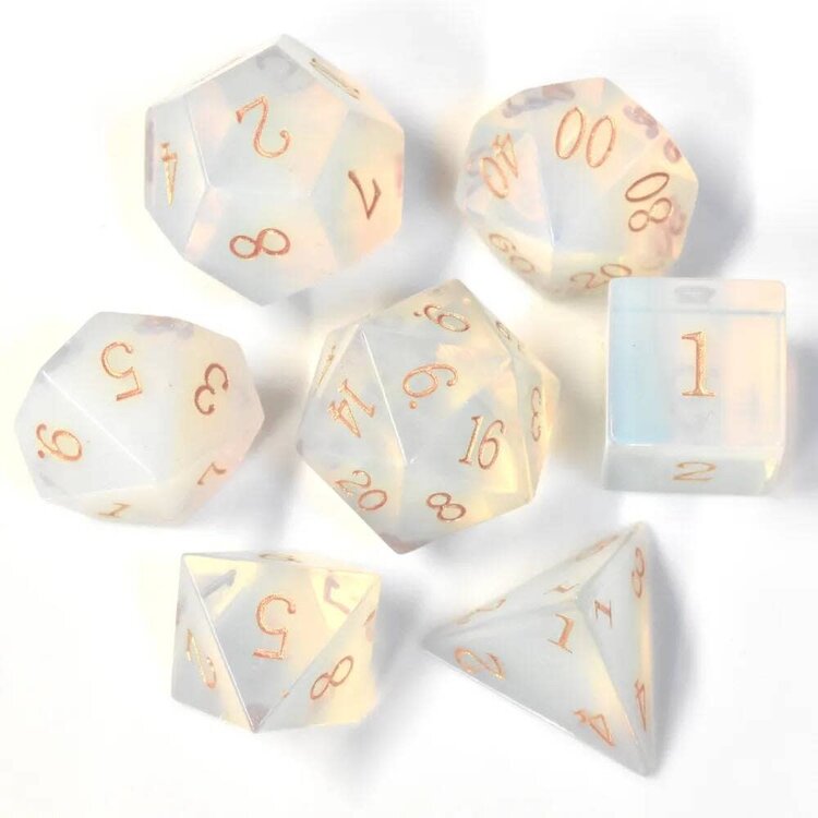 Würfelz Opal - 7 Die Stone Set