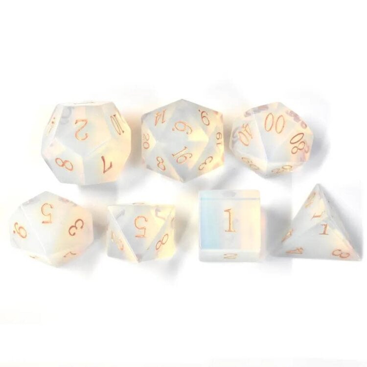 Würfelz Opal - 7 Die Stone Set