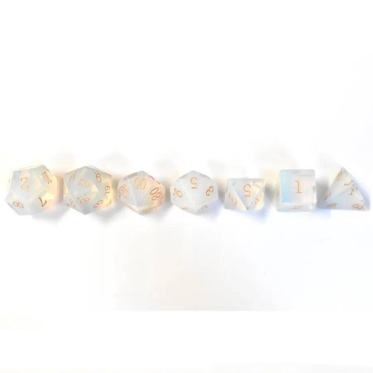 Würfelz Opal - 7 Die Stone Set