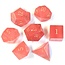 Würfelz Watermelon Tourmaline - 7 Die Stone Set