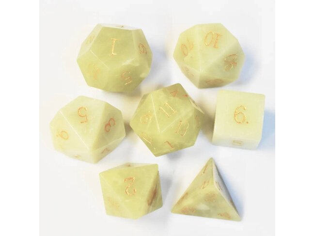 Würfelz Lemon Jade - 7 Die Stone Set