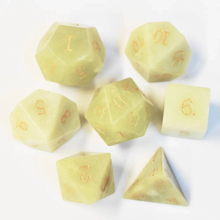 Würfelz Lemon Jade - 7 Die Stone Set