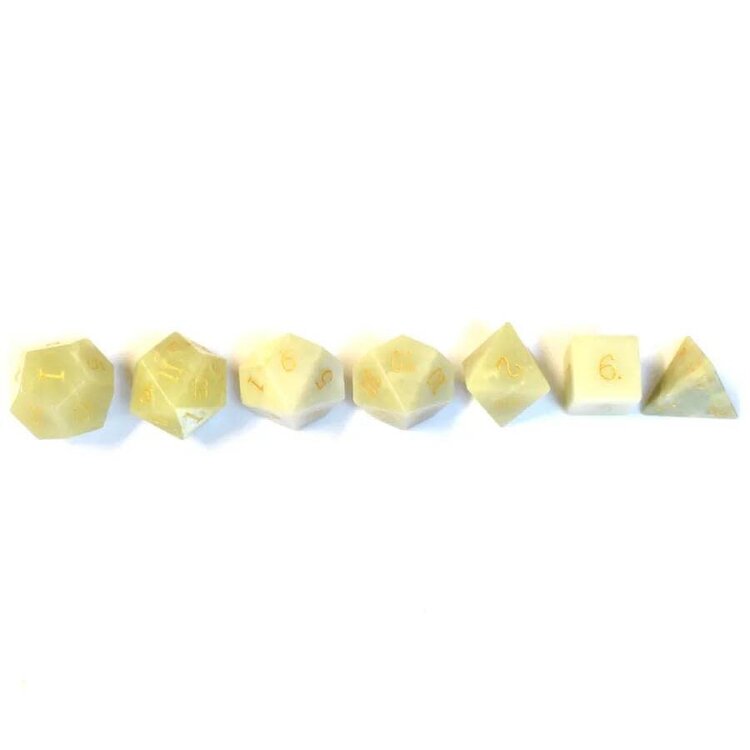 Würfelz Lemon Jade - 7 Die Stone Set