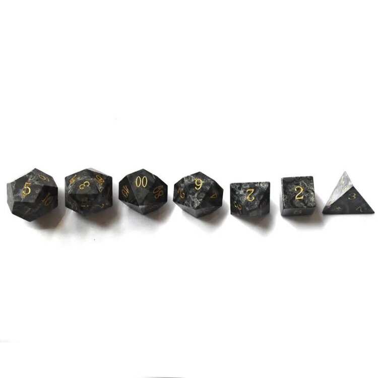 Würfelz Green Eye Stone - 7 Die Stone Set