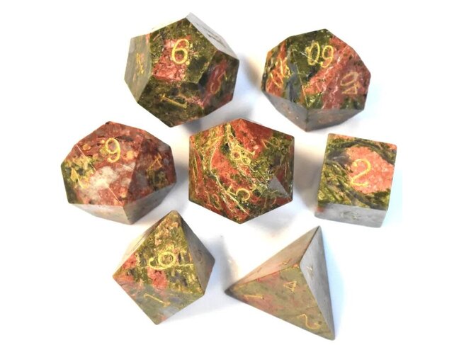 Würfelz Unakit - 7 Die Stone Set