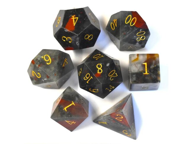 Würfelz Blood Stone - 7 Die Stone Set