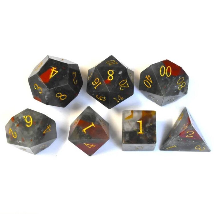 Würfelz Blood Stone - 7 Die Stone Set