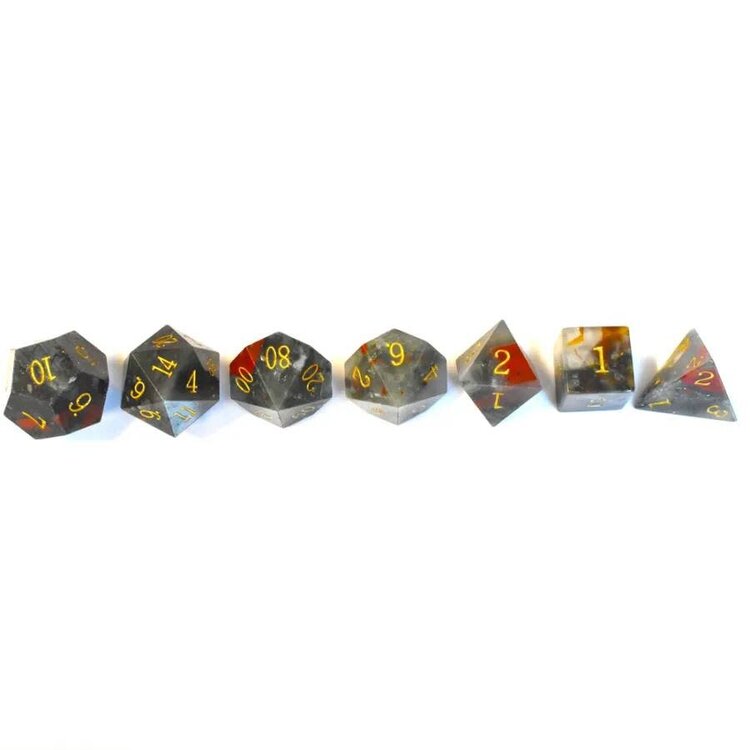 Würfelz Blood Stone - 7 Die Stone Set