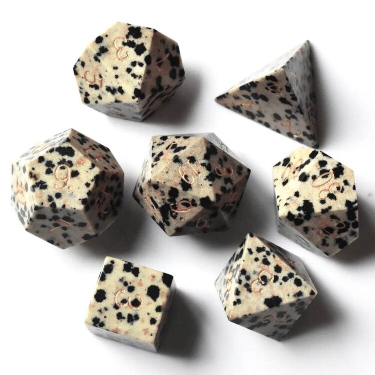 Würfelz Spotted Stone - 7 Die Stone Set