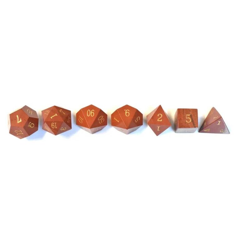 Würfelz Red Stone - 7 Die Stone Set